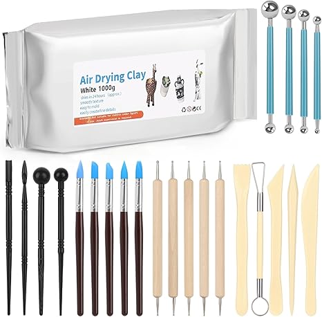 Air-Dry Clay Kit for Pottery Clay