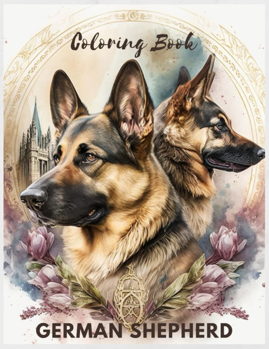 German Shepherd Coloring Book: Gift Idea for Dog Lovers and Owners