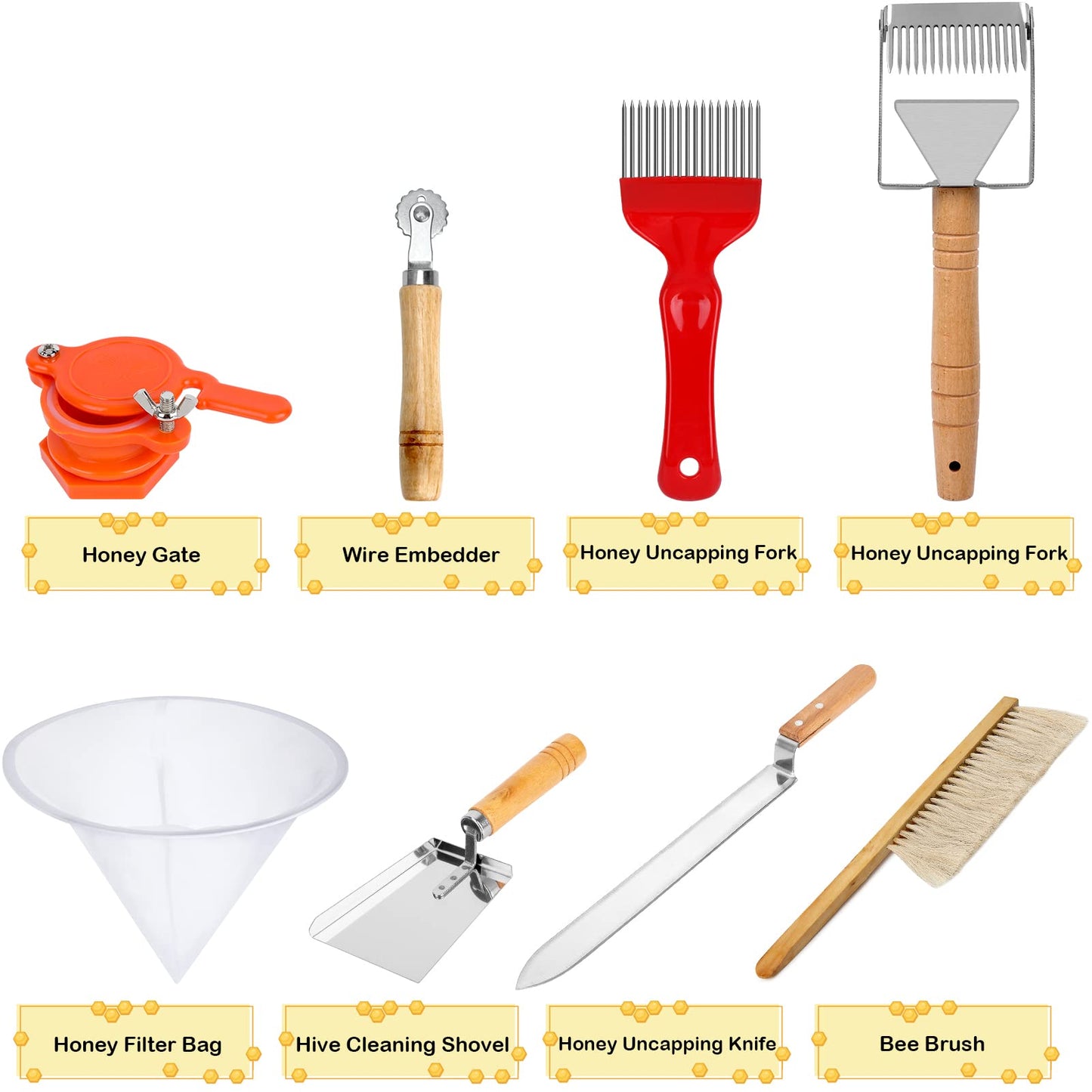 Blisstime Beekeeping Supplies, 30 PCS Bee Keeping Starter Kit