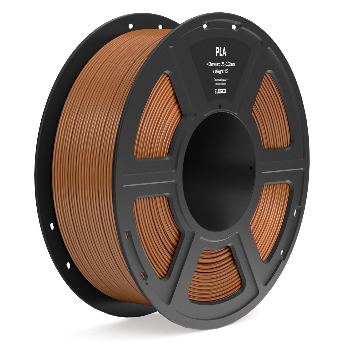 PLA Filament 1.75mm 1KG, 1kg Spool- Brown