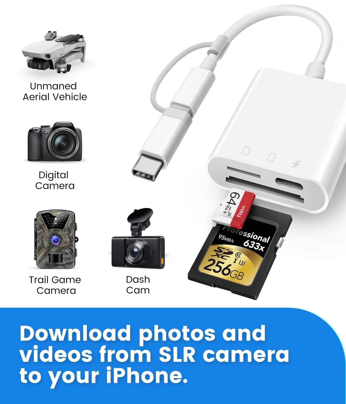 SD Card Reader for iPhone iPad