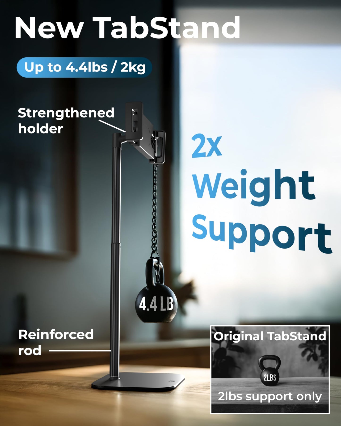 Stand Height Adjustable Tablet Stand for Desk