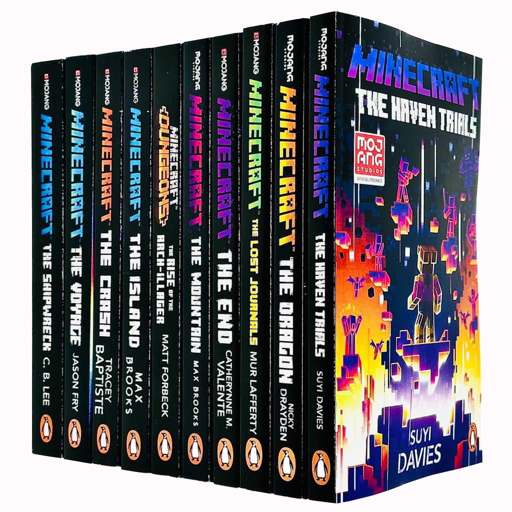 An Official Minecraft Novels 10 Books Collection Set- paperback