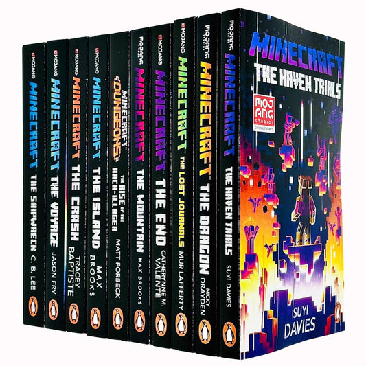 An Official Minecraft Novels 10 Books Collection Set- paperback