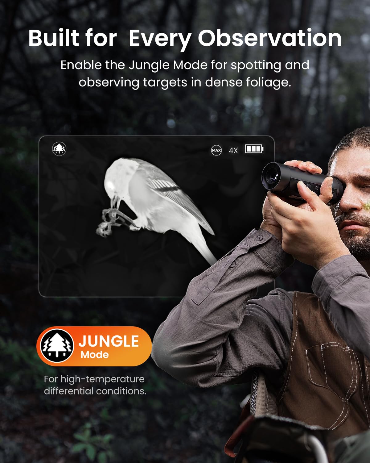 MiLESEEY TNV10 PRO 320x240 IR Resolution Thermal Monocular