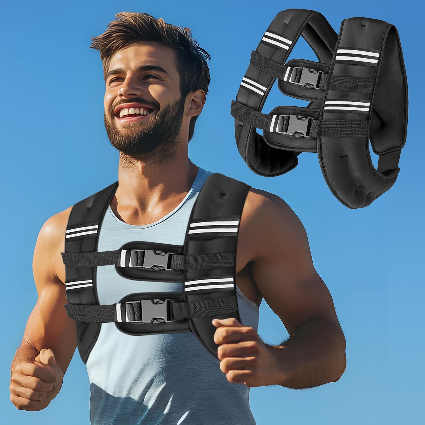 Weighted Vest with Two Adjustment Straps