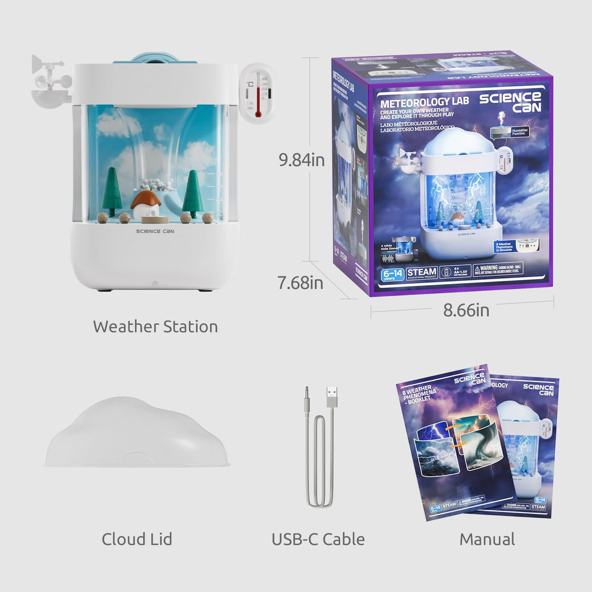 Science Can 3-in-1 Weather Station, stem
