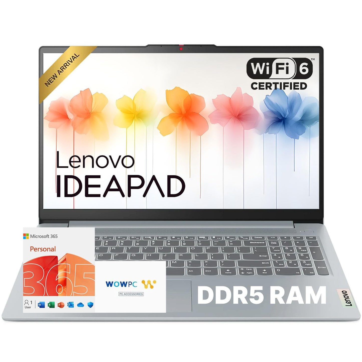 Lenovo IdeaPad Slim 3i • 15.6" FHD Laptop with Microsoft Office 365 • Intel 4 Cores • 128GB SSDetup, Lightweight • Win 11