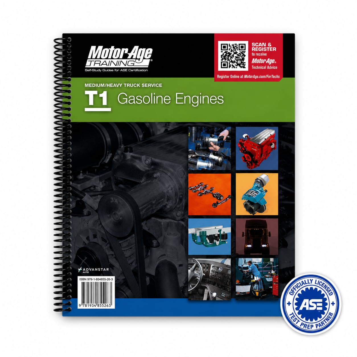 ASE Test Prep Medium and Heavy Truck Study Guide Set - ASE T1-T8