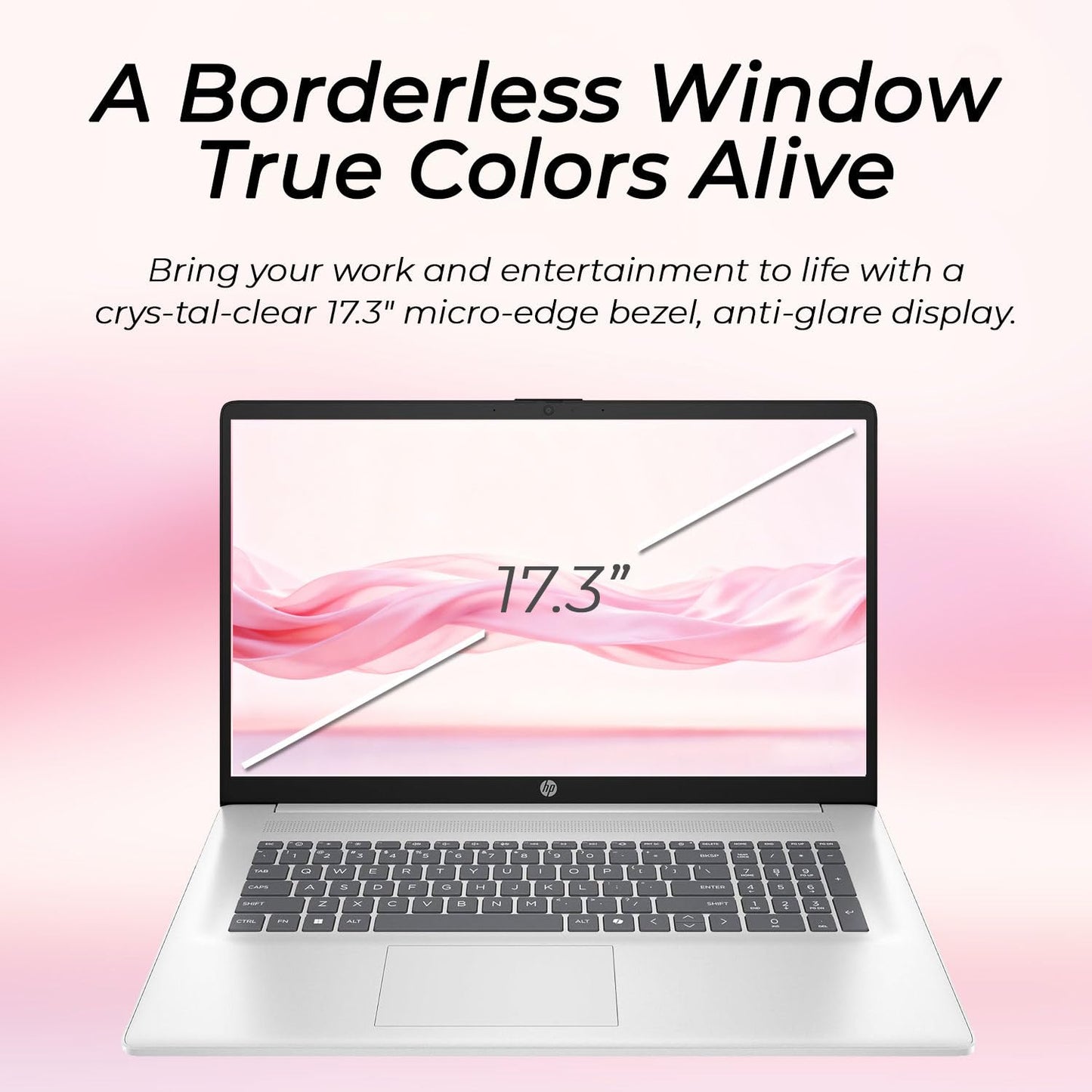 HP 17 inch Business Laptop • 2026 Edition • Latest AMD Ryzen 5 CPU • 16GB RAM - 512GB SSD - 17.3" FHD Display • Copilot + • Long Battery Life • Windows 11 with Office 365 for The Web