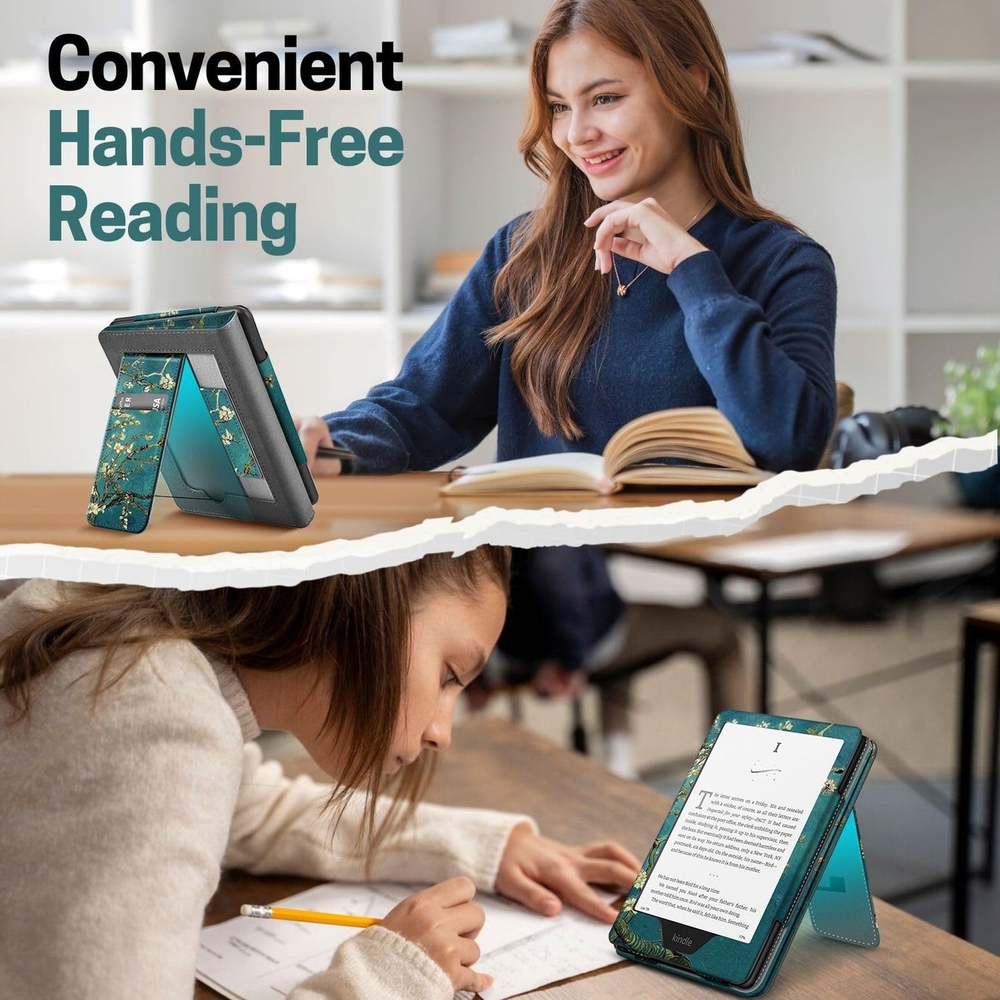 Stand Case with Strap for Kindle Paperwhite 12th Gen 2024 / Kindle Colorsoft Signature Edition