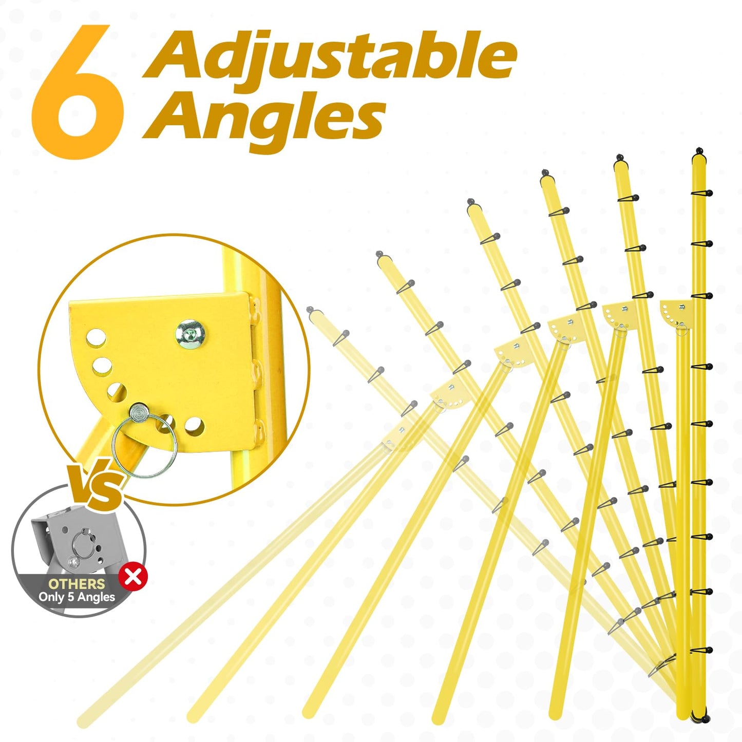 Adjustable Volleyball Rebounder Net 7x4 ft with PU Volleyball and Stakes