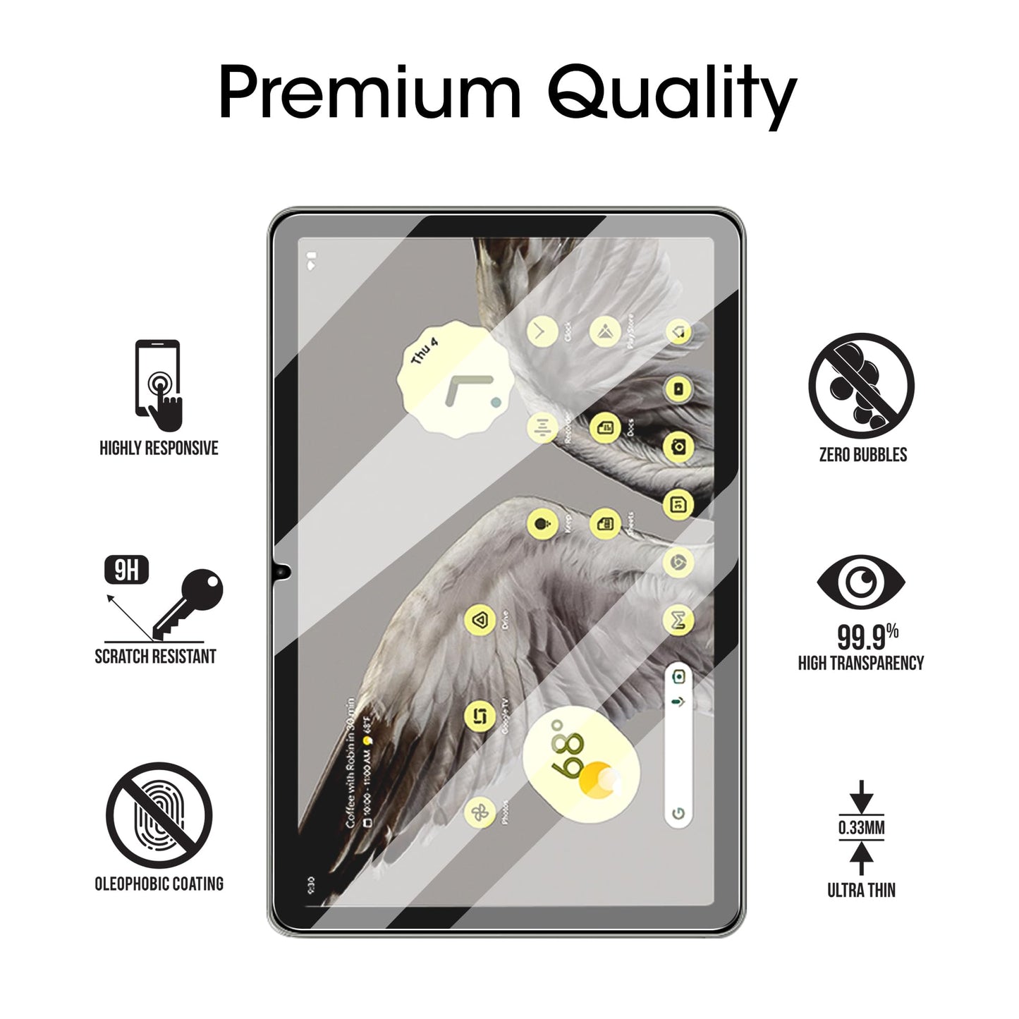 Google Pixel Tablet 11-inch Tempered Glass Screen Protector