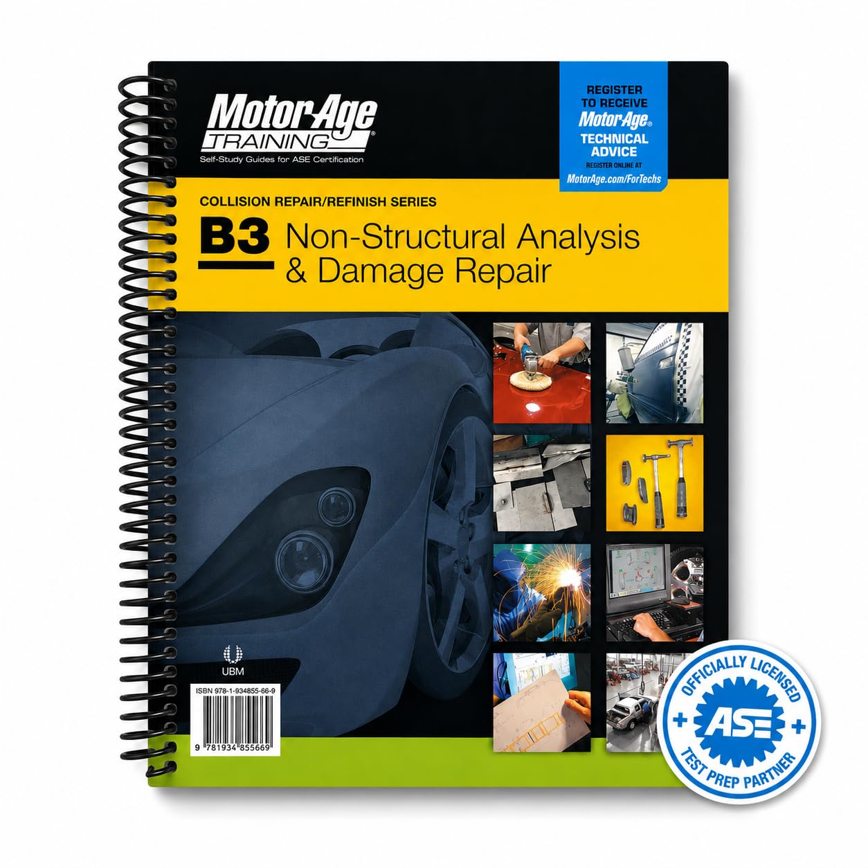 ASE Certification Test Prep Collision Repair (B2 - B6) Study Guide Package