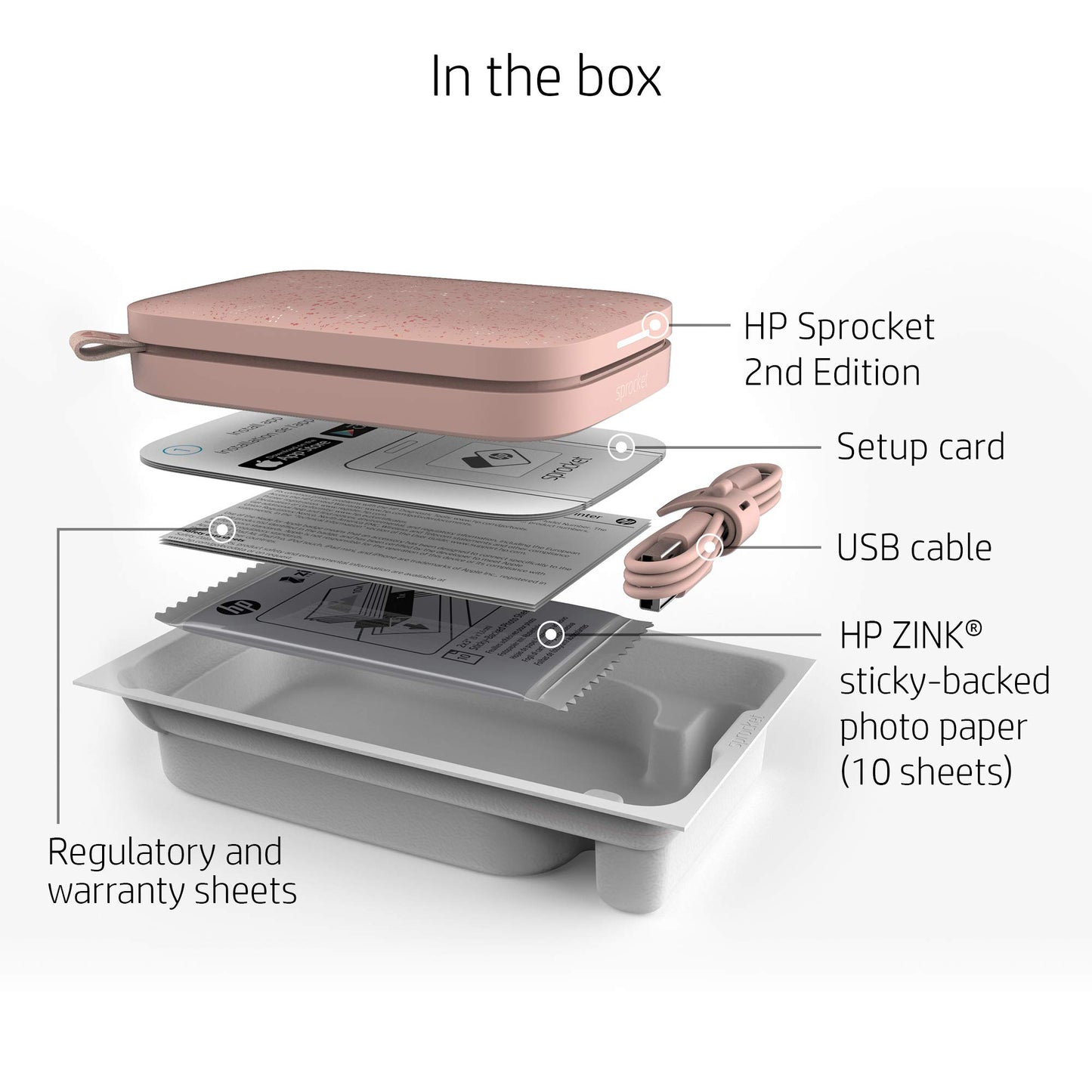 HP Sprocket 2x3" Instant Smartphone Photo Printer