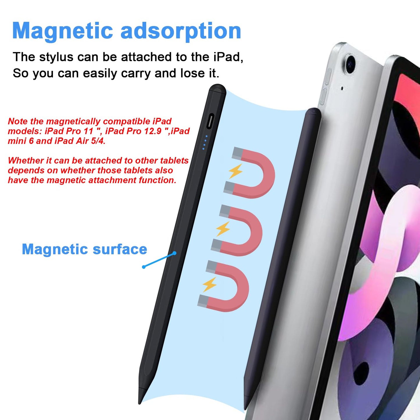 Stylus Pens for Touch Screens - Tablet Pen- (Black)