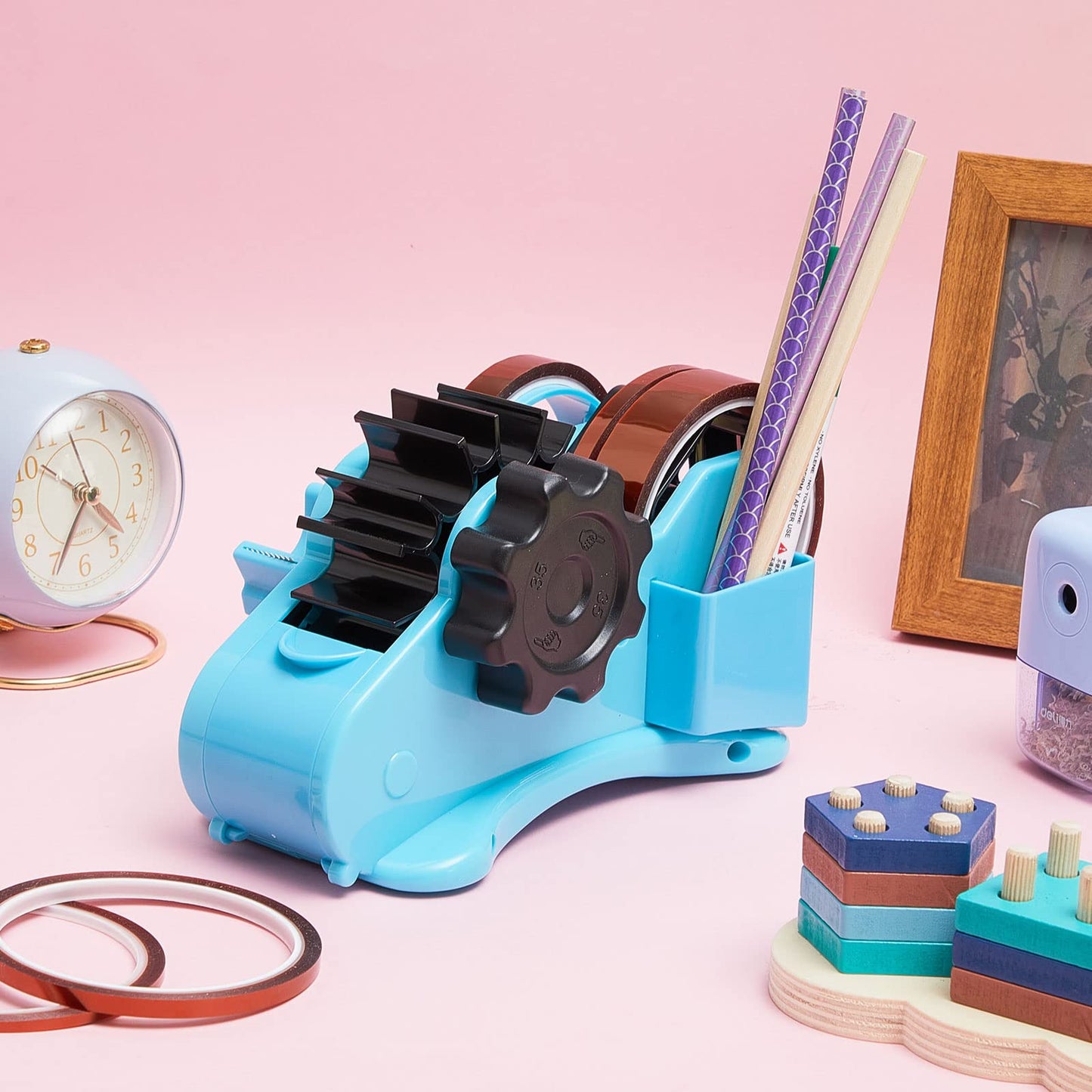 Multiple Roll Cut Heat Tape Cut Dispenser Resistant Sublimation Desk Dispenser