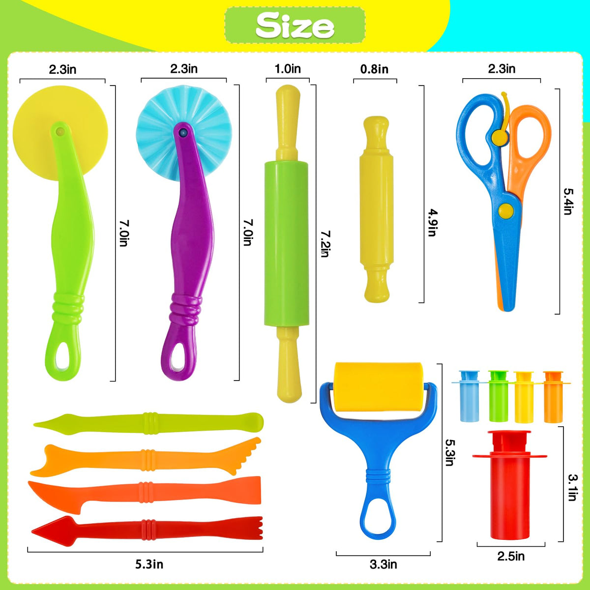 Wxqfumy Dough Tool Set, 15 Pcs Basic Dough Tools Kits