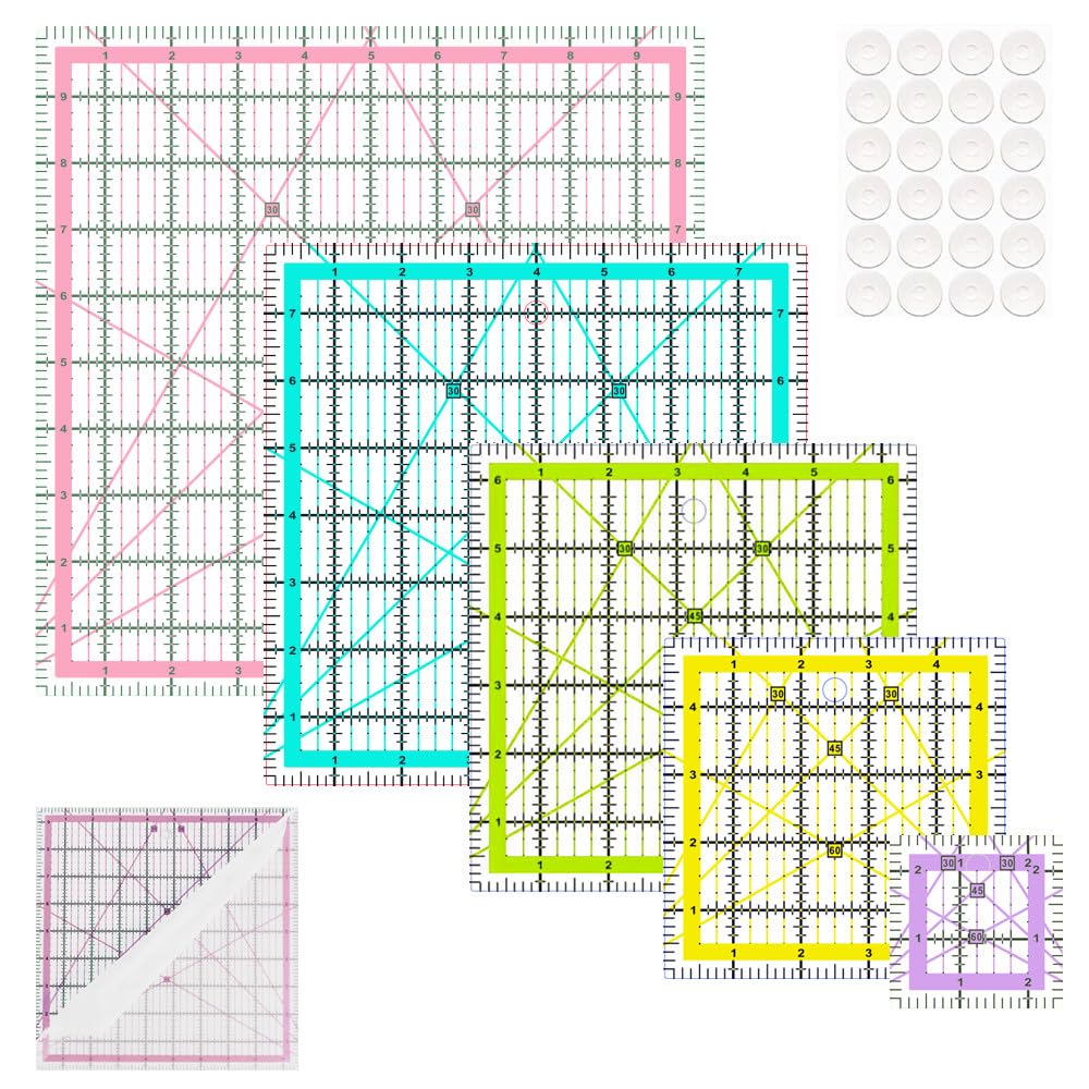 Quilting Rulers, 5 Square Quilting Ruler