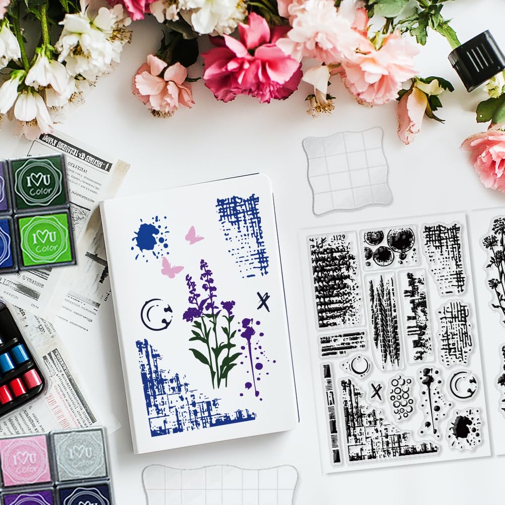 29 Pcs Acrylic Stamps