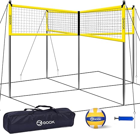 4 Square Volleyball Net Game