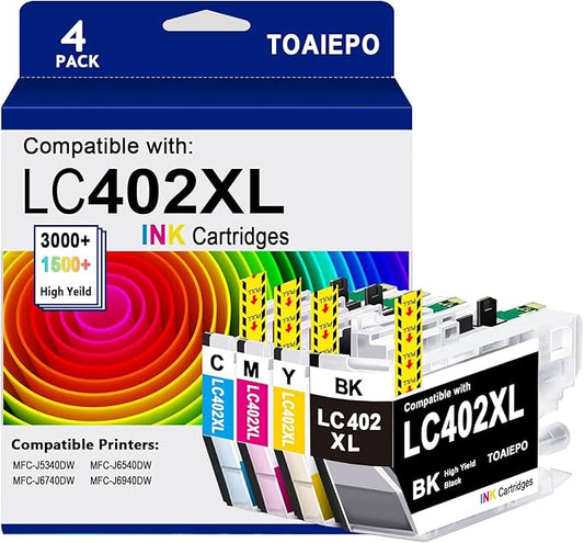 LC402XL Ink Cartridges- Brother LC402 XL