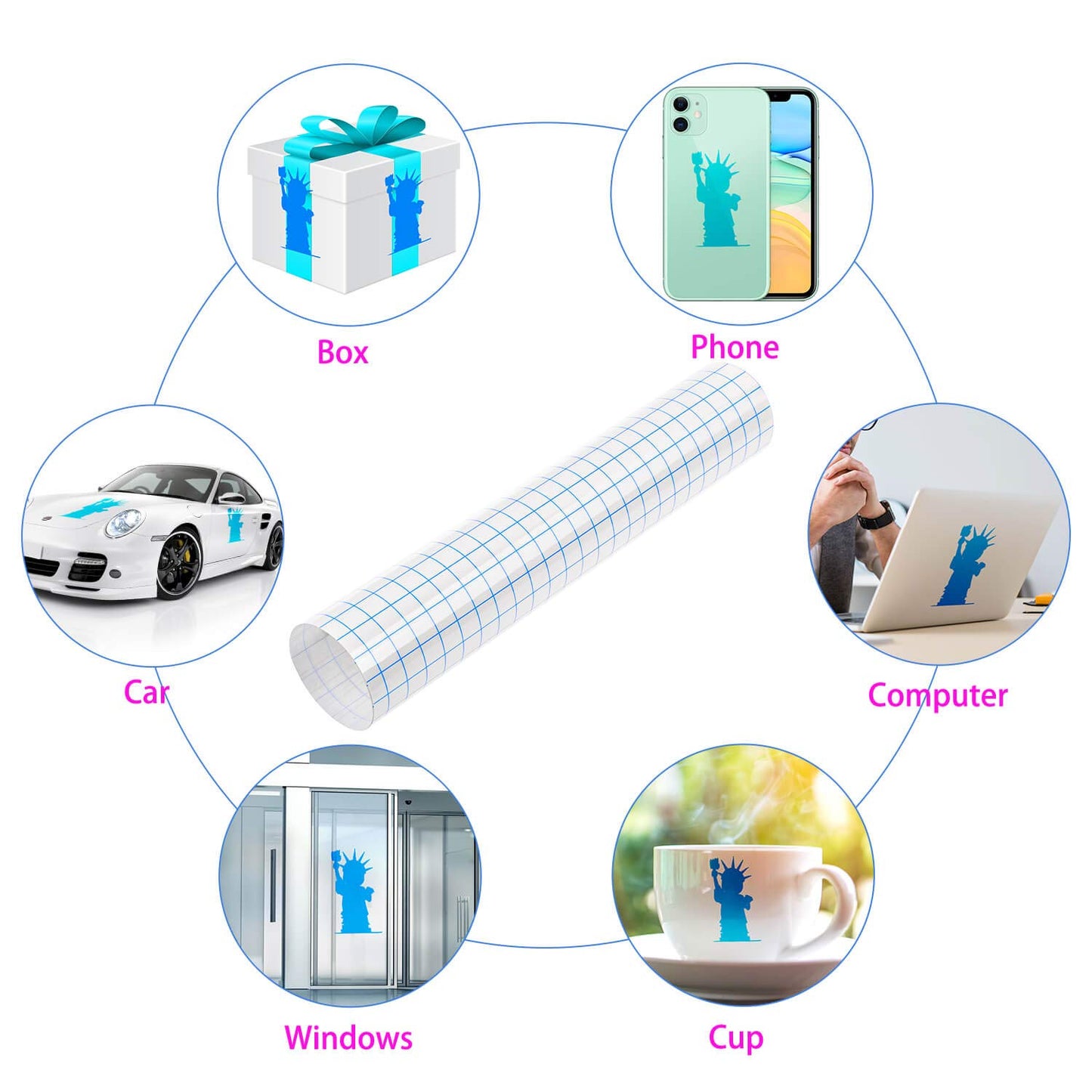 Transfer Tape, 20 Pack Transfer Tape Clear Contact Paper