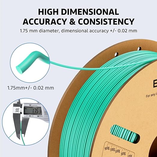 PLA Plus Filament 1.75mm White 2KG