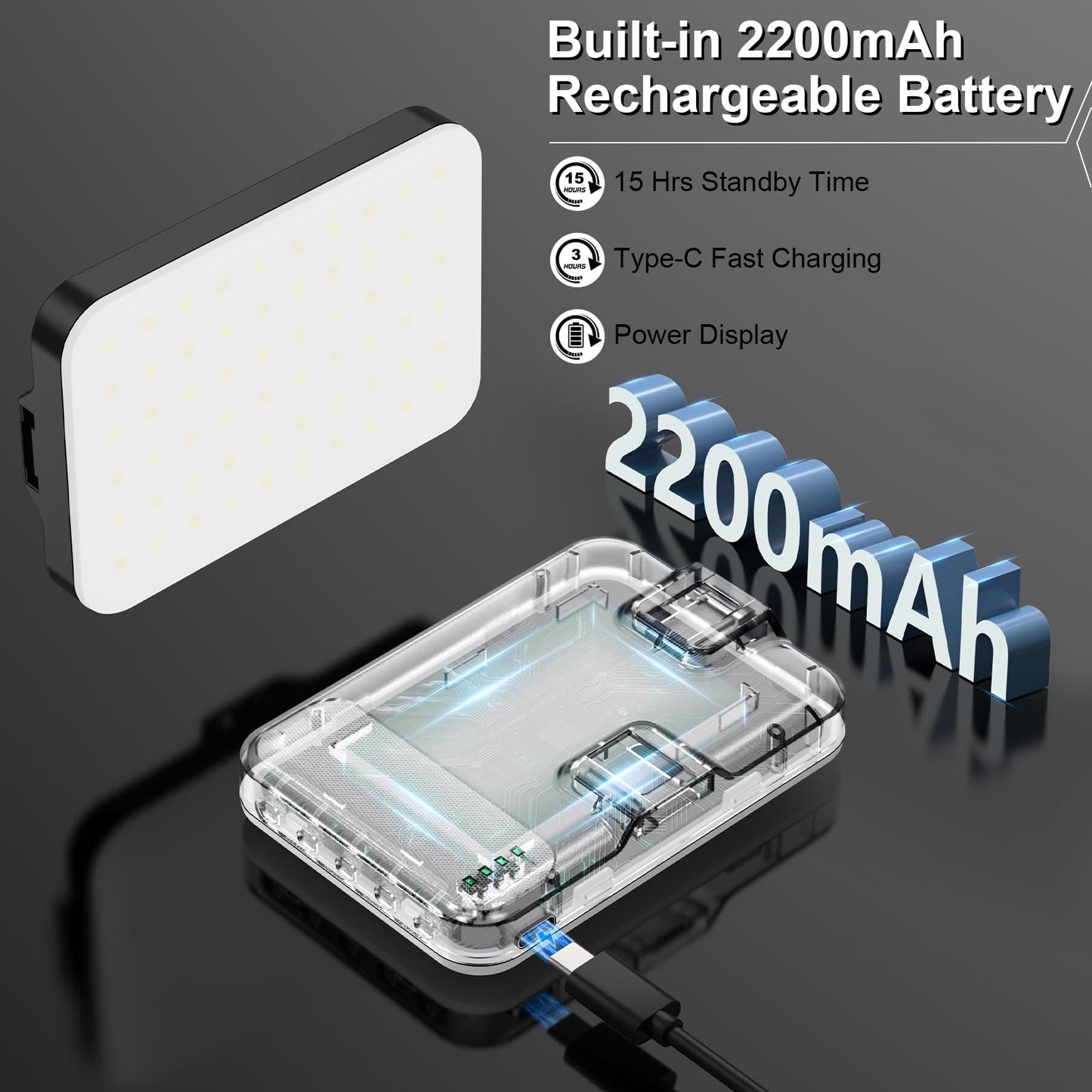 LED Camera Light - Portable Photography Lighting