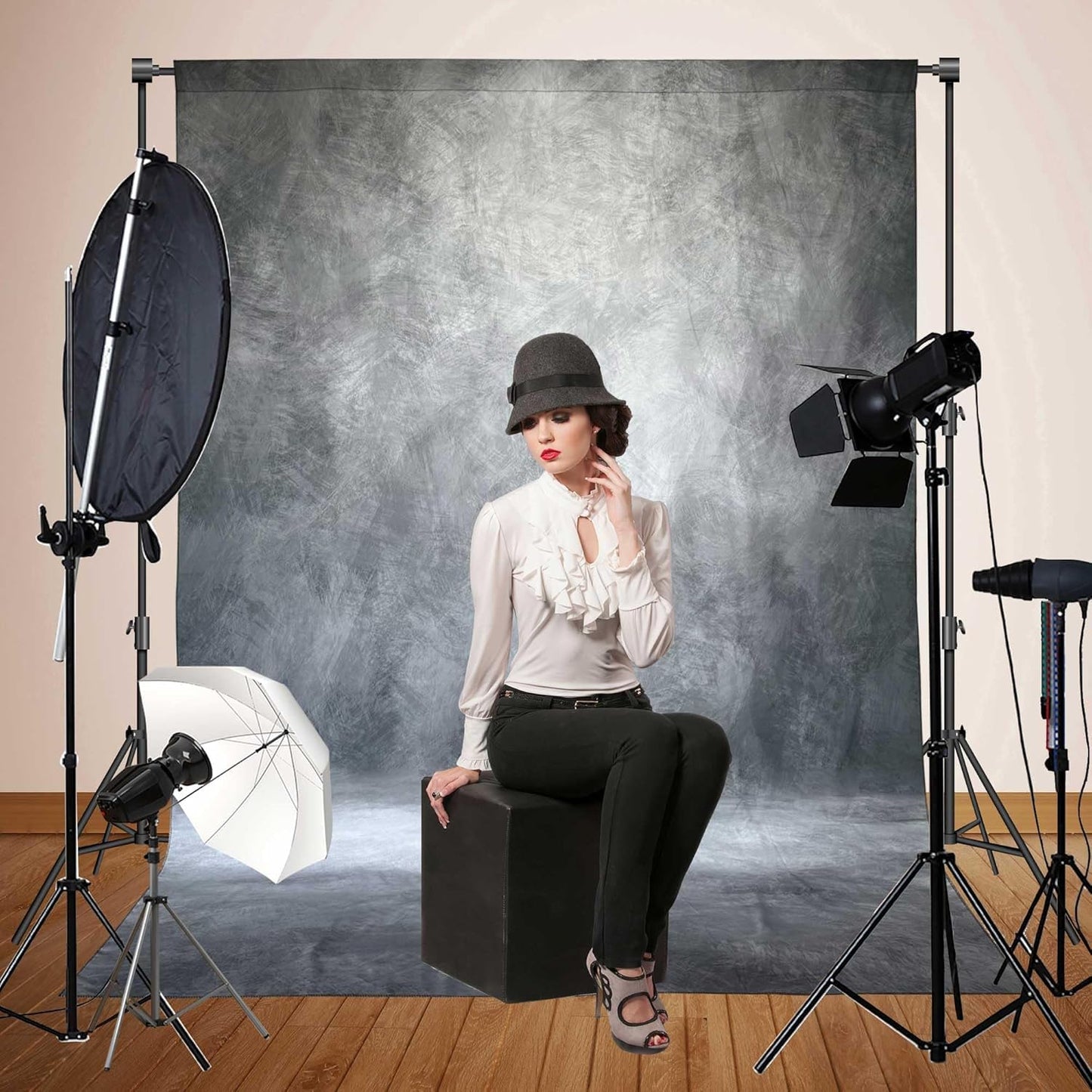 Photography Backdrop (8x10ft,Grey)