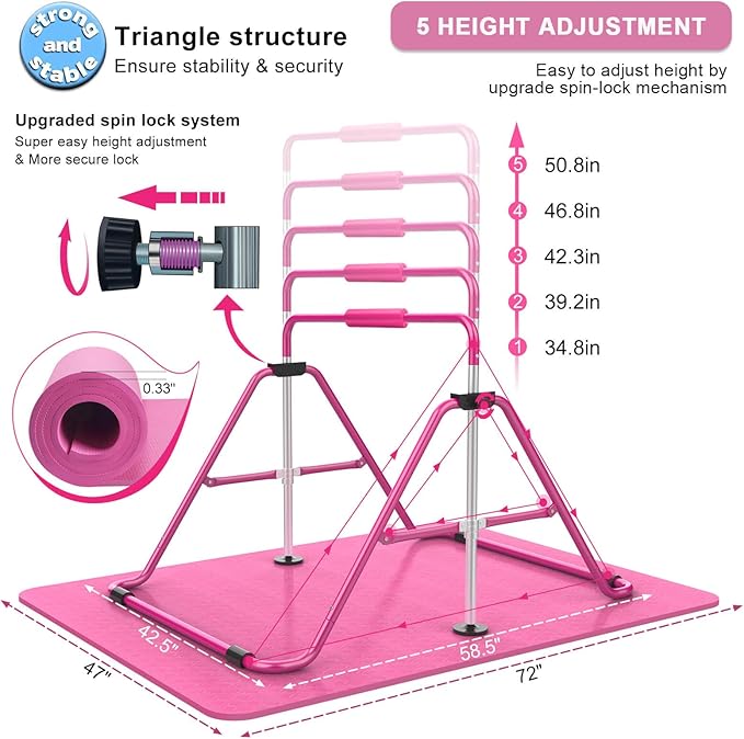 Expandable Gymnastics Bar- PE