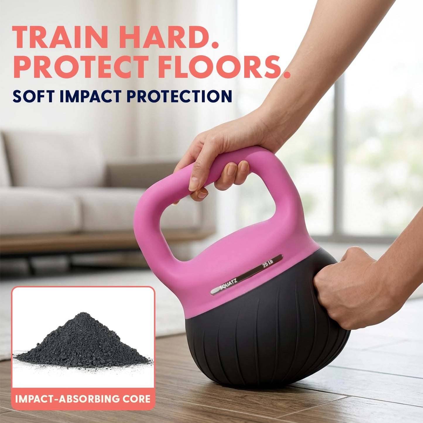 Squatz Soft Drop Kettlebell Set for Strength Training