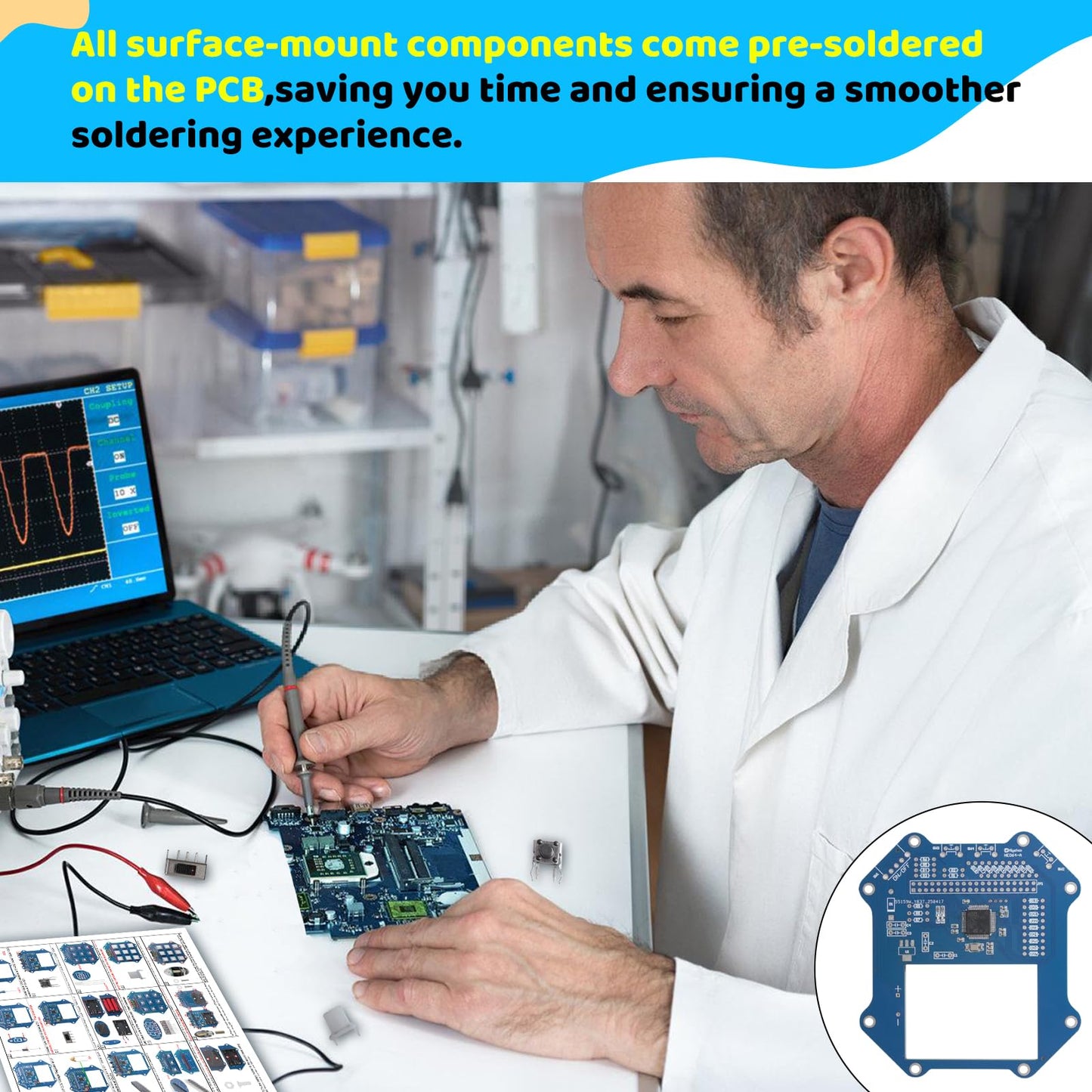 DIY Electronic Game Kit, 3-in-1 LED Game Soldering Project with Memory, Speed & Reaction Modes, Interactive STEM Soldering Practice Kit