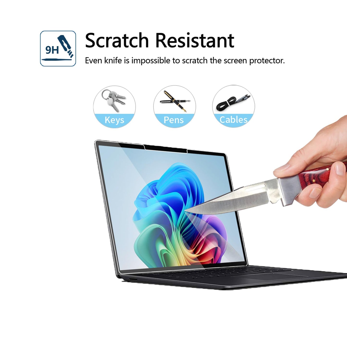 Screen Protector for Microsoft Surface Laptop 7 (2024, 13.8 Inch) - Tempered Glass