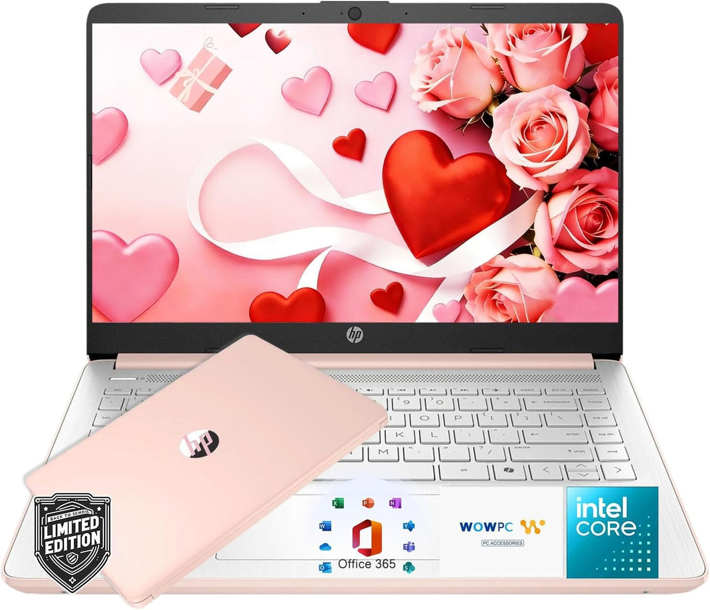 HP New Everyday Laptop • 2026 Edition • Microsoft Office 365 Included • Intel N150 CPU • 128GB SSD