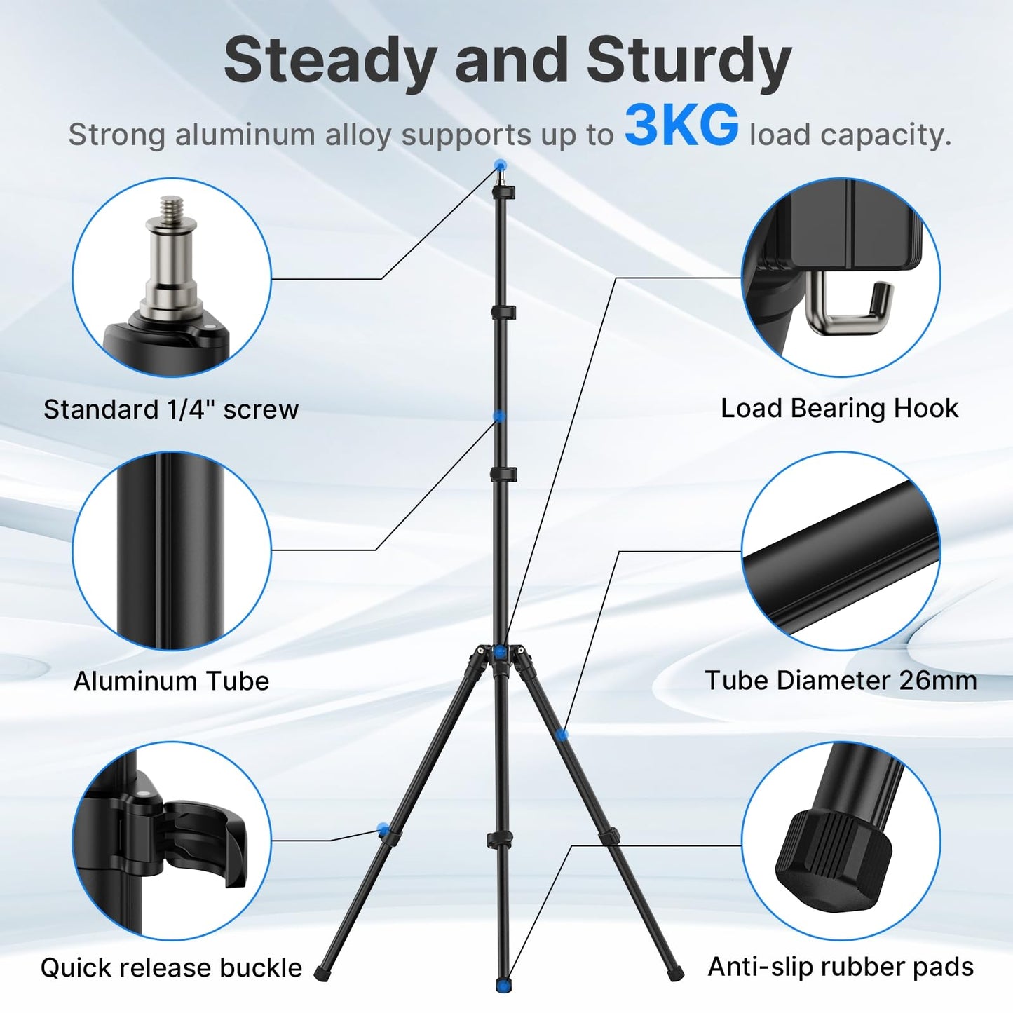 Extendable Photography Light Stand