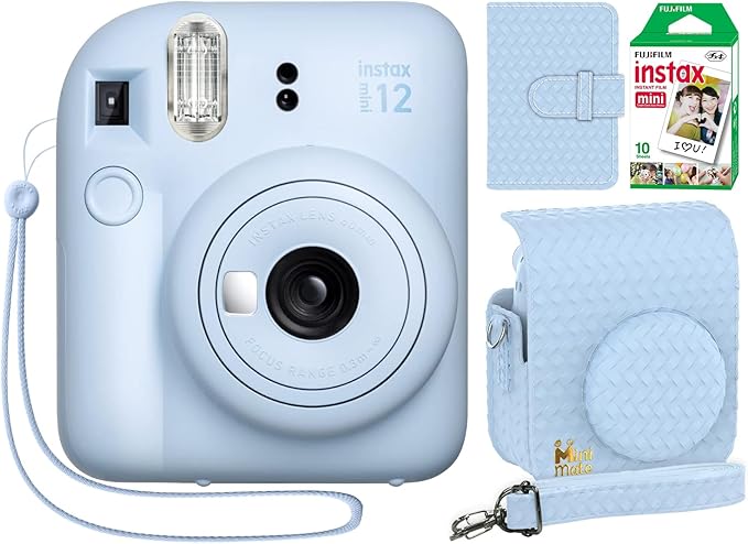 Fujifilm Instax Mini 12 Instant Camera, Custom Designed Case