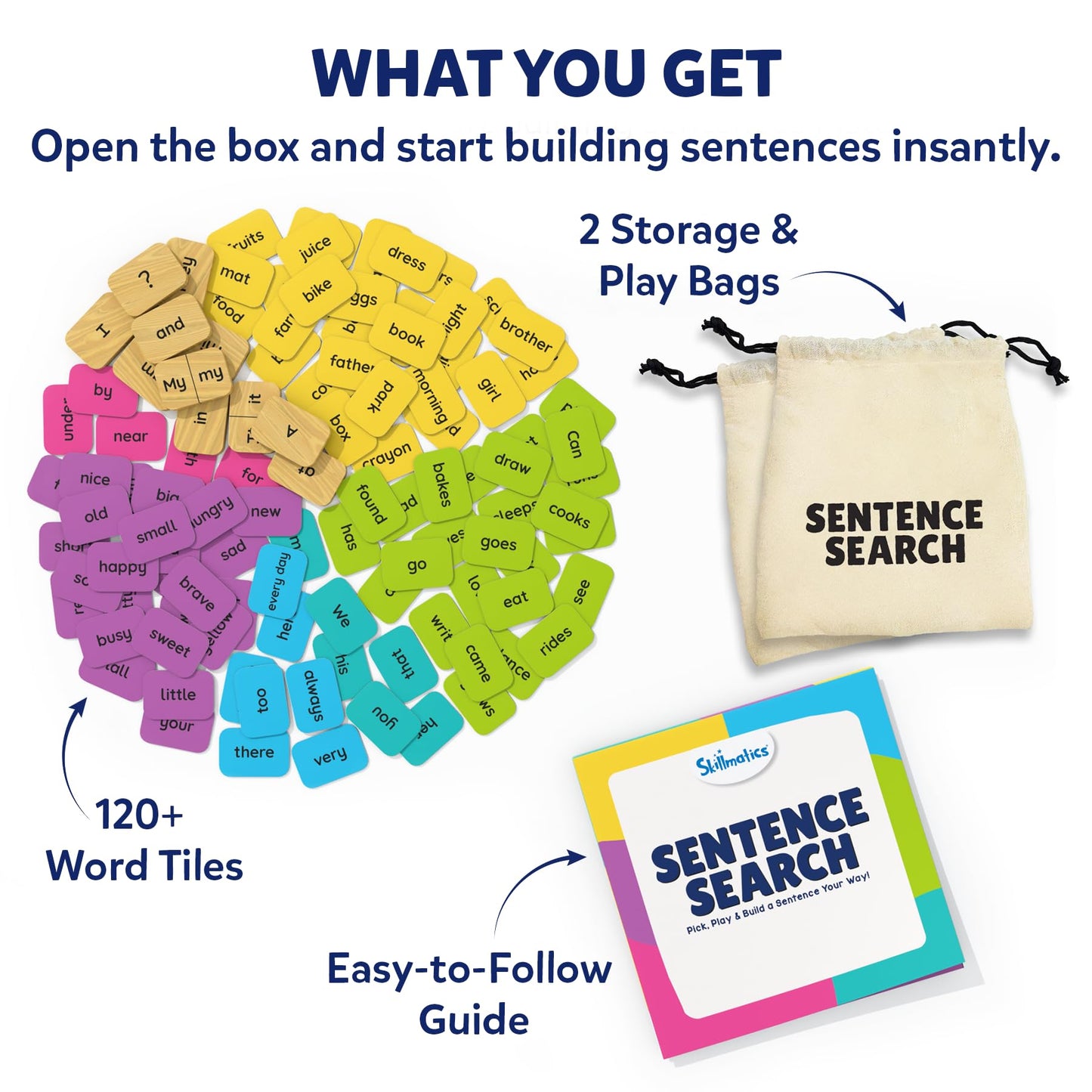 Skillmatics Sentence Search – Educational Board Game