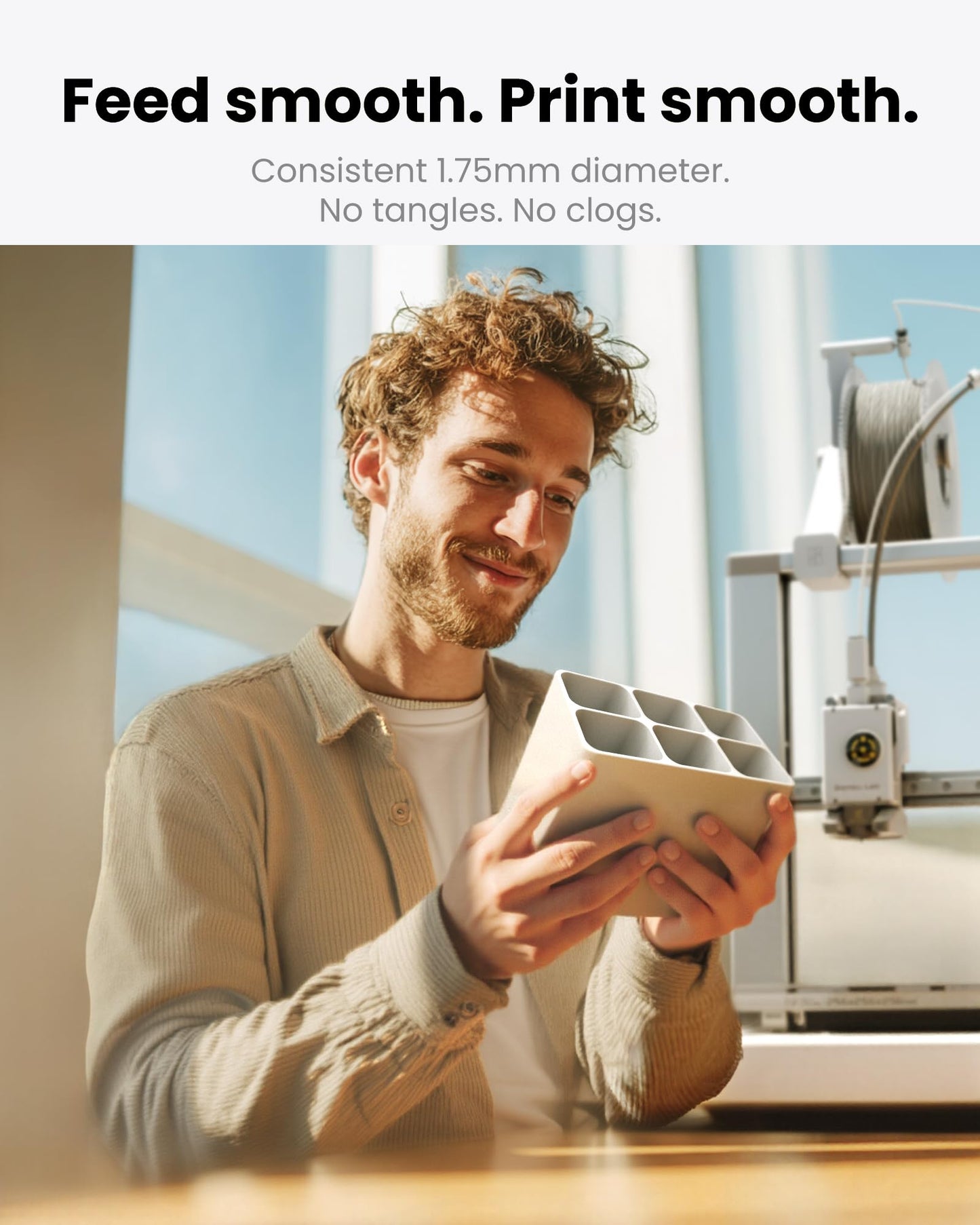 MarsWork Matte PLA Refill Filament 1kg (2.2lbs) for Reusable Spools, 1.75mm Spool-Less 3D Printing Filament, Compatible with Bambu Lab 3D Printers – Dark Green