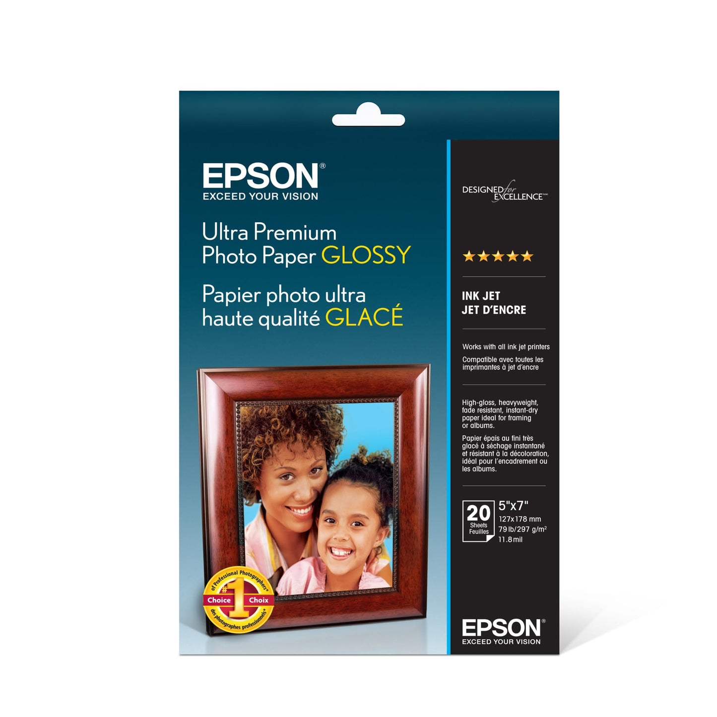 Ultra Premium Photo Paper GLOSSY (5x7 Inches, 20 Sheets)