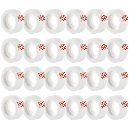Turxayox 24 Rolls Invisible Tape Refills for Dispenser, 3/4 x 800 Inches