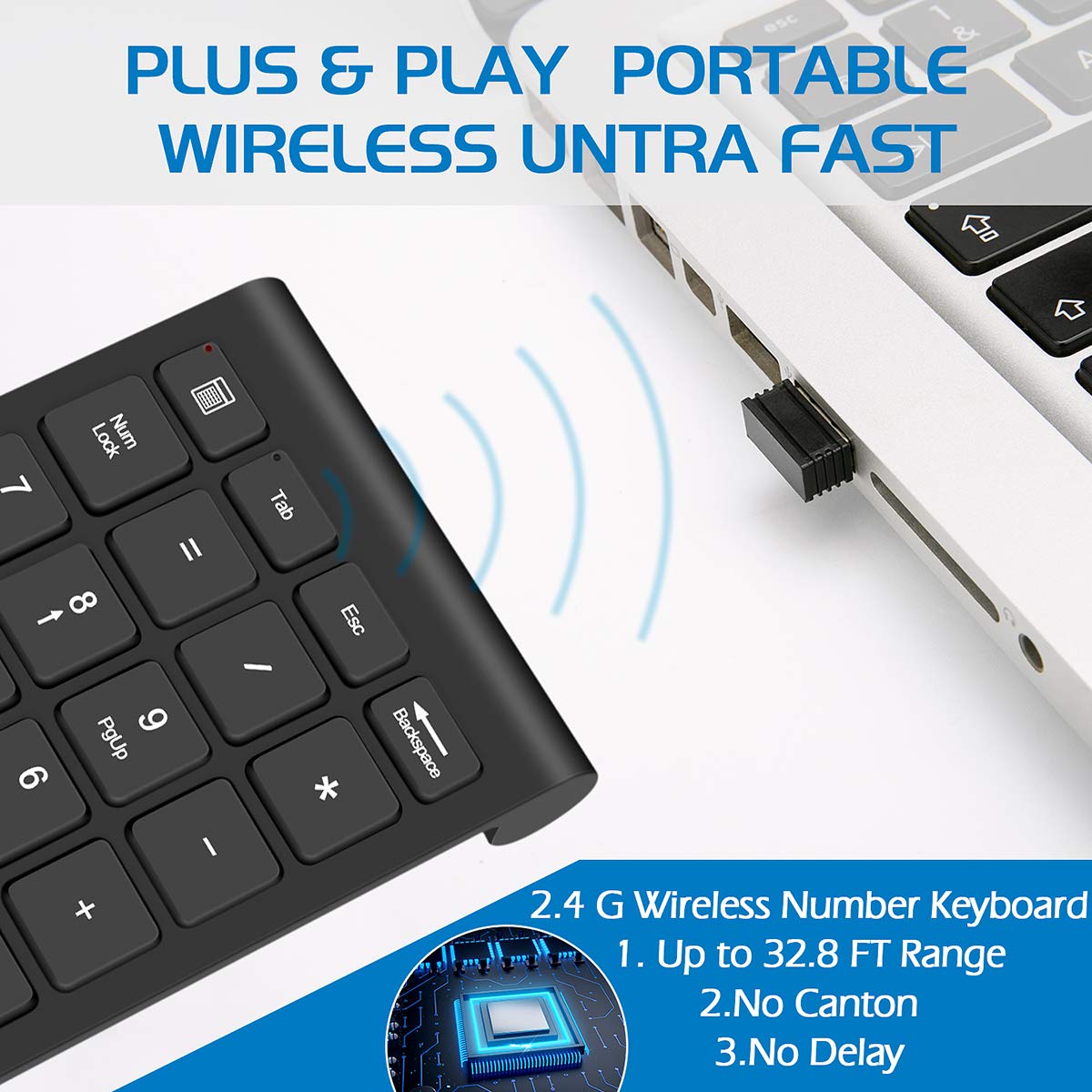 Wireless Number Pads, Numeric Keypad