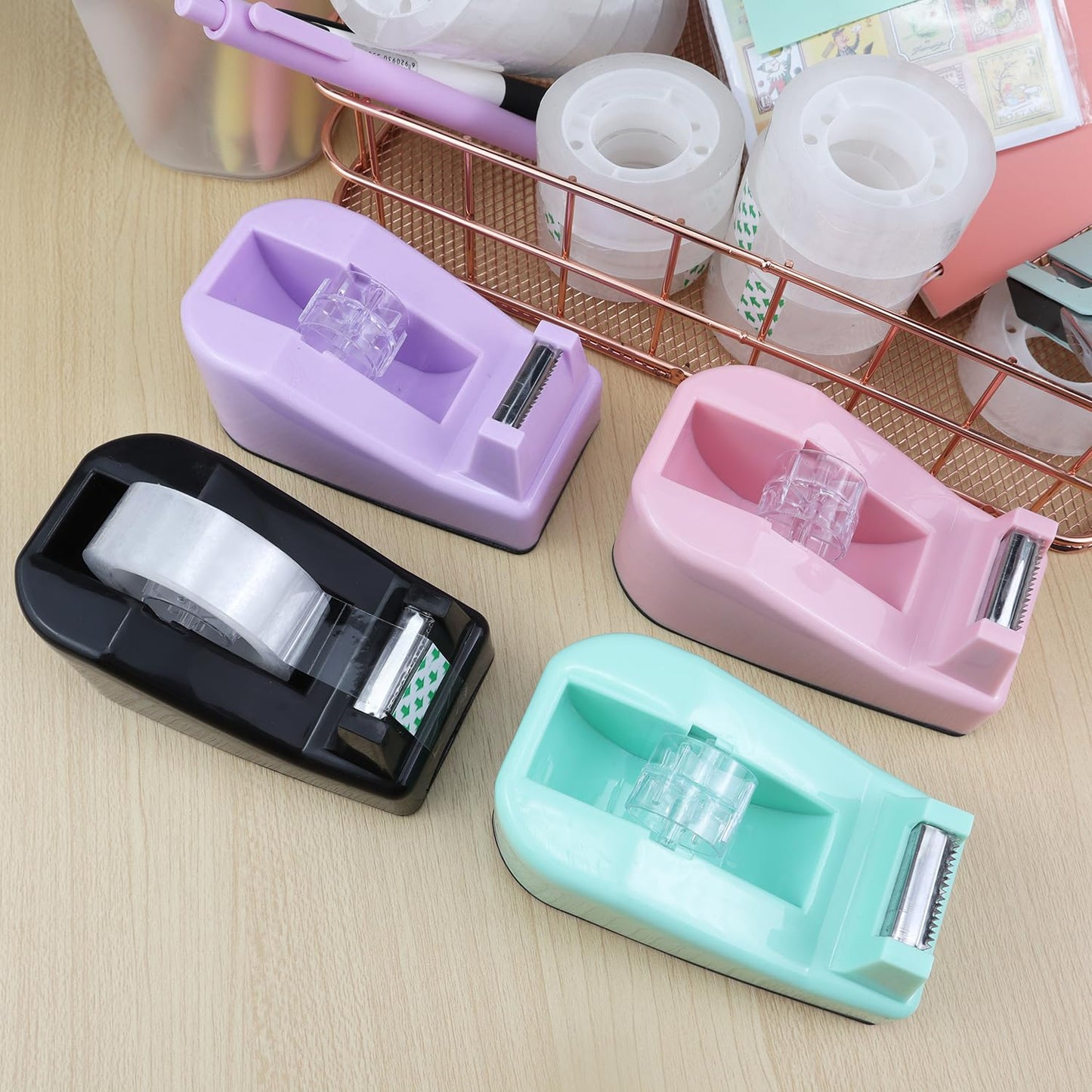 Aacehlh Desktop Tape Dispenser with 12 rolls