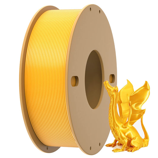 PLA+ 3D Printer Filament 1.75mm-250g Spool, PLA Pro Plus, Silk Gold