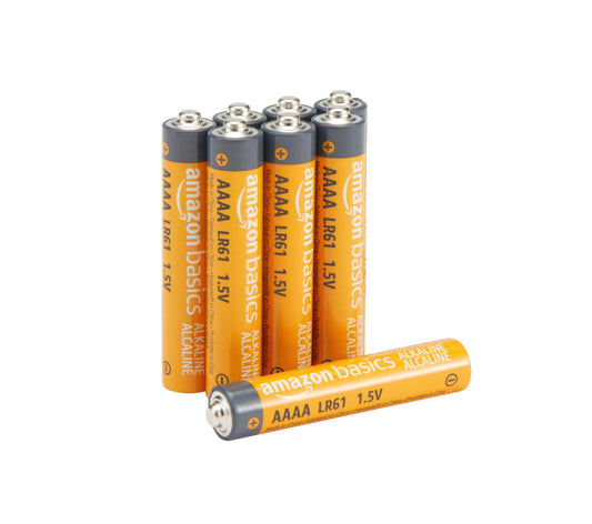 8-Pack AAAA Reliable Alkaline Batteries, 1.5 Volt, 3-Year Shelf Life, AB