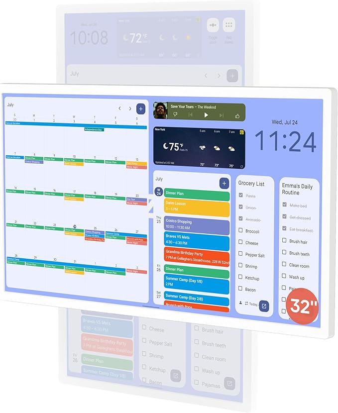 Electric- Digital Calendar- Cozyla Digital Calendar+ 2 – Lavender Vibes