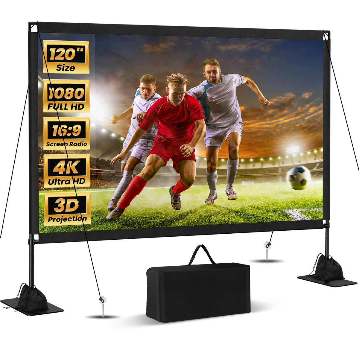 120inch Projector Screen Front/Rear16:9 4K HD