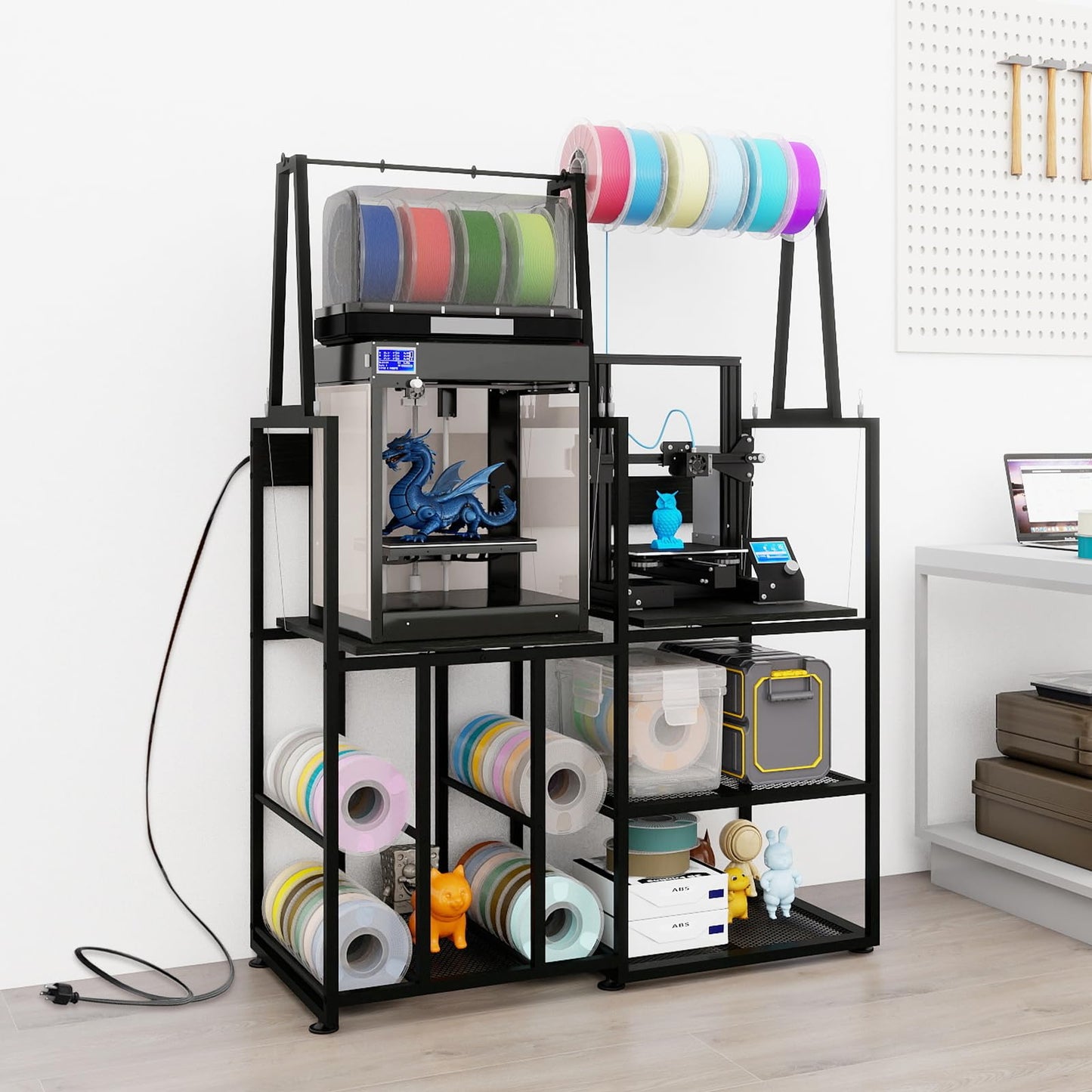 3D Printer Stand with Filament Storage