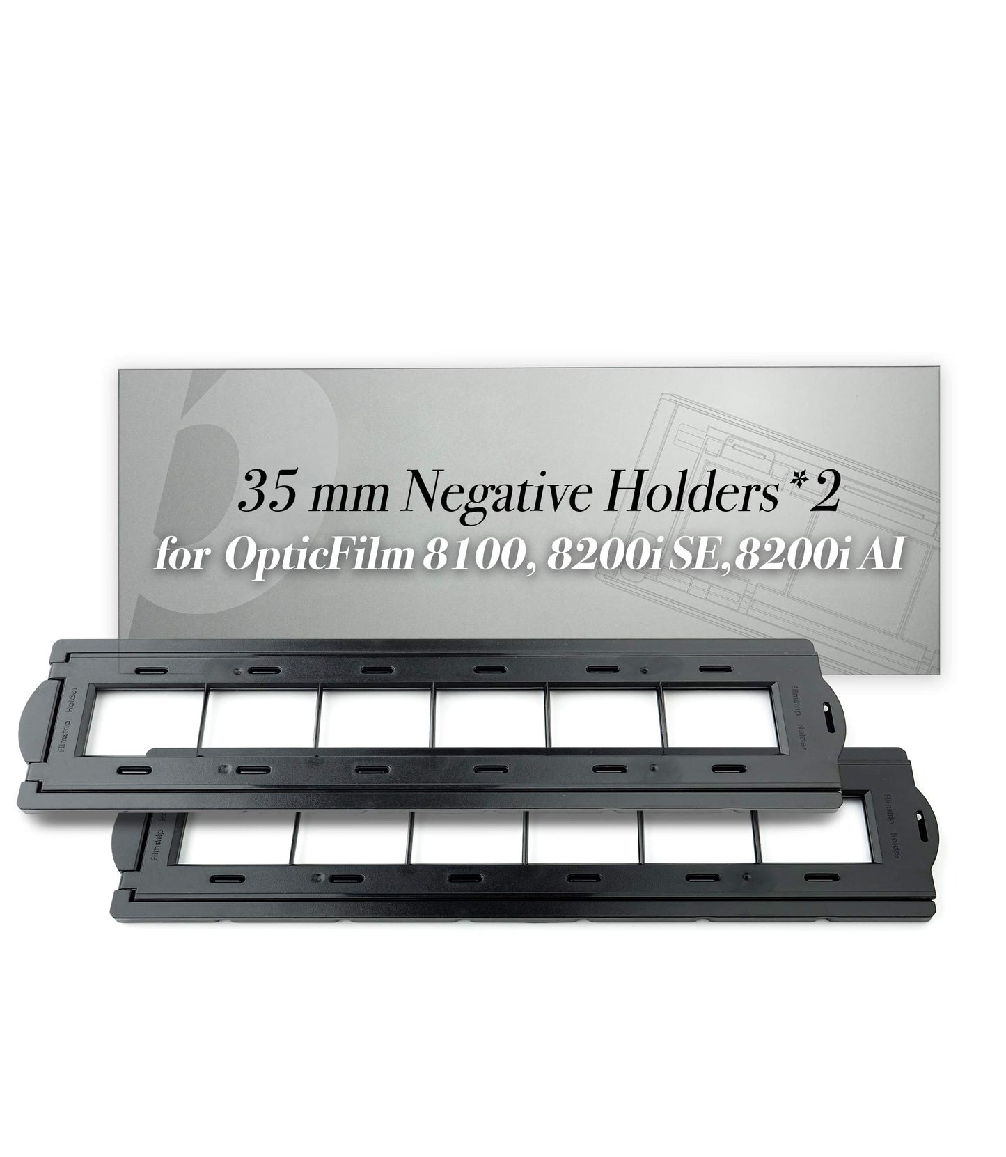 Plustek 2 x 35 mm Negative Holders (Negative Film)