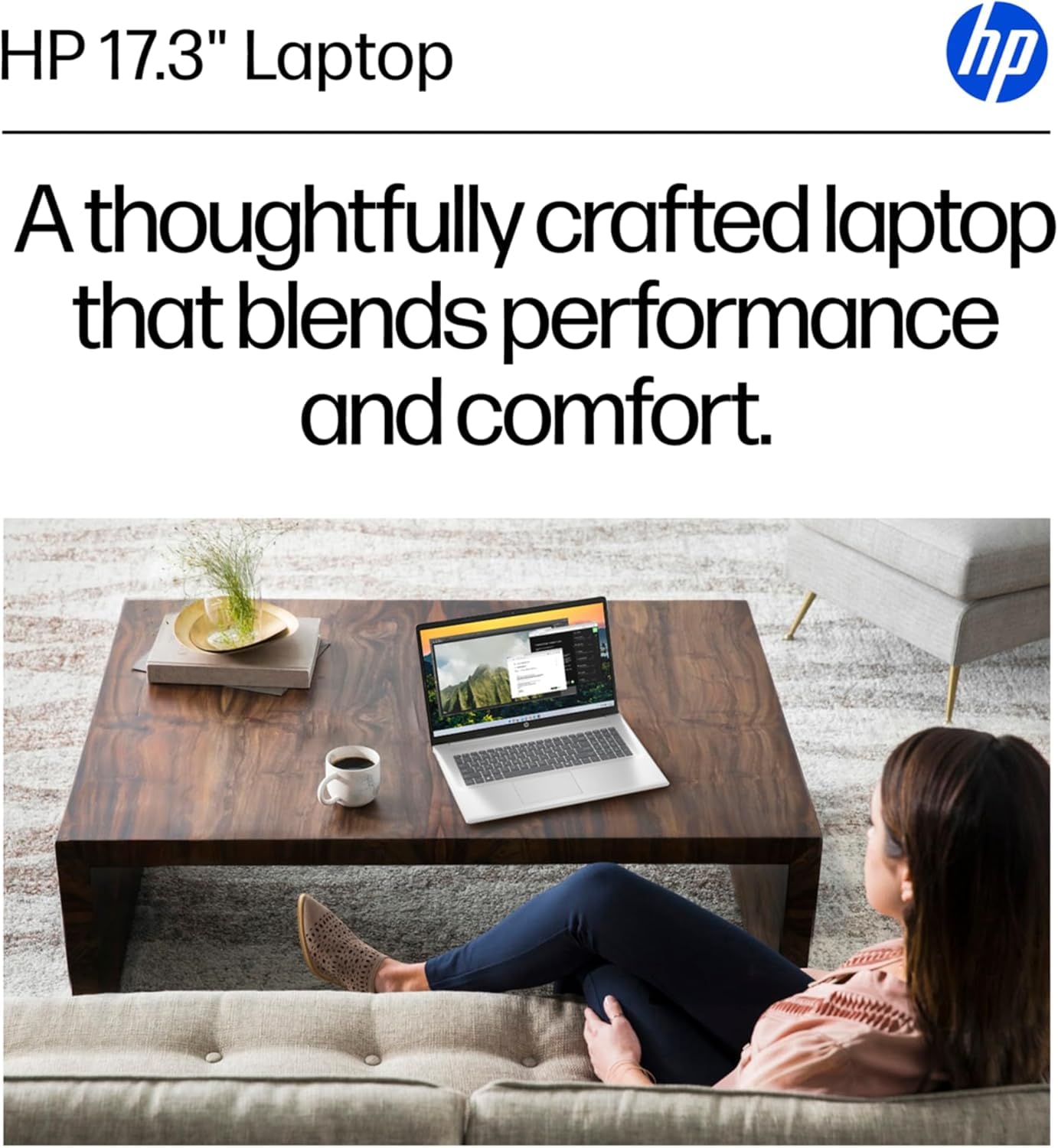HP 17 inch Business Laptop • 2026 Edition • Latest AMD Ryzen 5 CPU • 16GB RAM - 512GB SSD - 17.3" FHD Display • Copilot + • Long Battery Life • Windows 11 with Office 365 for The Web